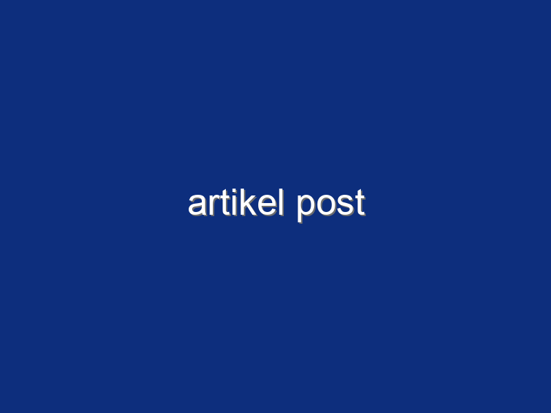 artikel post