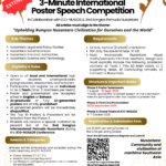 Call for 3-Minute International Poster & Speech Competition